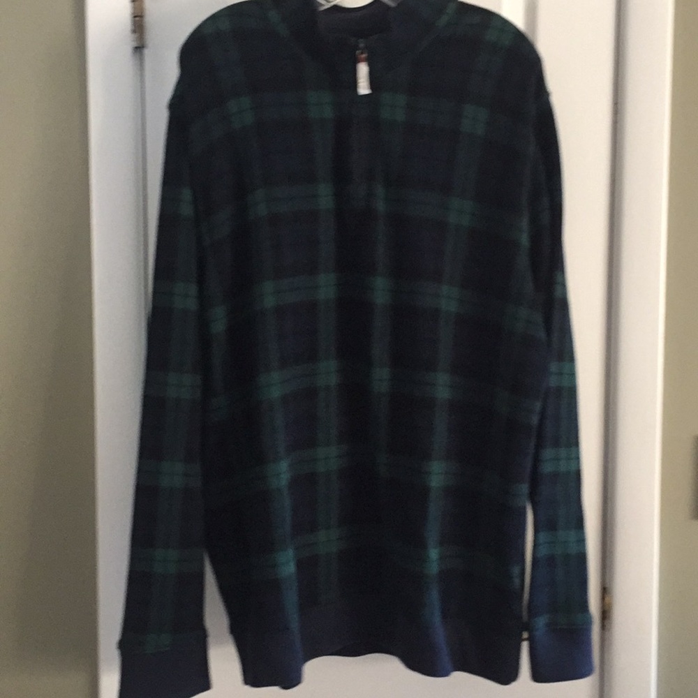 MENS LANDS END COTTON SWEATER NWOT